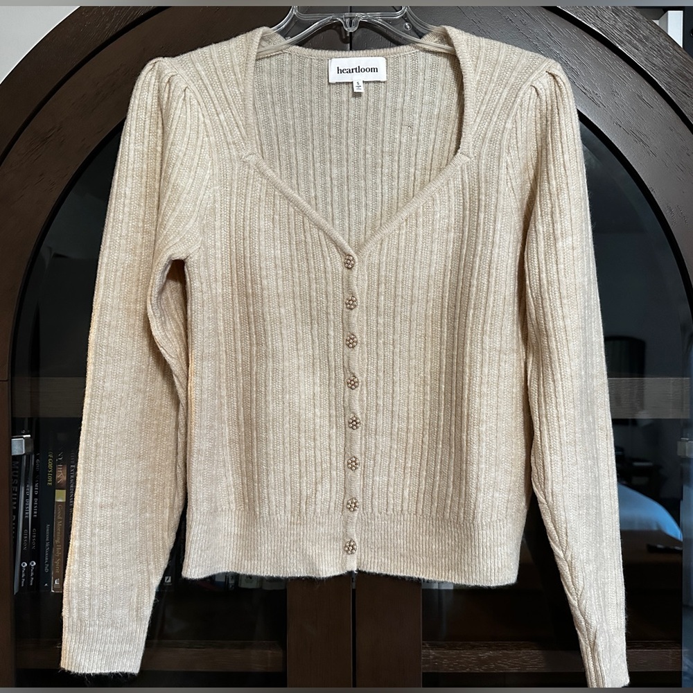 HEARTLOOM - Fine Knit Cardigan - Size Small
